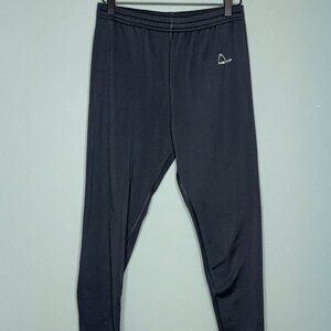 Head Men's Large Black Lined Pants Zipper Legs Pull-On